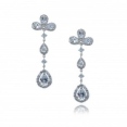 Серьги Серебро 925 кубический циркон 025 352 01 21-02788 2010 г инфо 5775w.