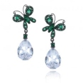 Серьги Серебро, медный подслой кварц 025 352 01 21-03114 2010 г инфо 5776w.