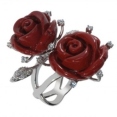 Кольцо Серебро 800 циркон, эмаль 025 352 02 21-03585 2010 г инфо 5799w.
