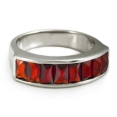 Кольцо из серебра с гранатами Happy Garnets G1068 2009 г инфо 5937w.