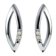 Серьги из серебра с бриллиантами Hot diamonds de051 2009 г инфо 6192w.