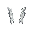 Серьги из серебра с бриллиантами Hot diamonds de031 2009 г инфо 6193w.