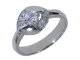 Кольцо, серебро 925, циркон 012 02 21-02566 2010 г инфо 7360w.